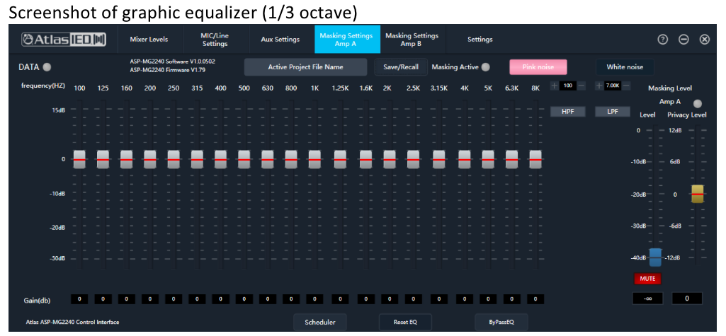 ASP-MG2240 graphic equalizer (1/3 octave) View